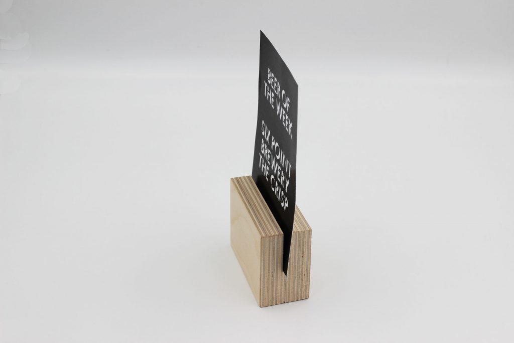 menu table stand